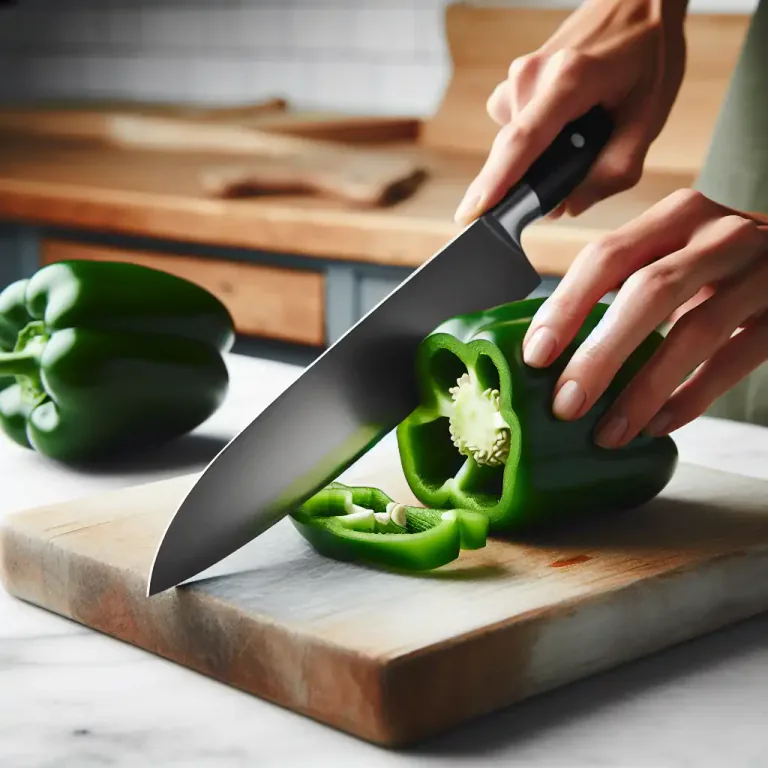 Visual representation of "chop off" - To cut something from a larger piece with a sharp tool.