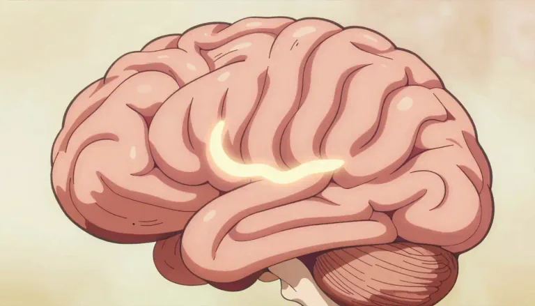 Visual representation of "gyrus" - A gyrus is a ridge on the cerebral cortex of the brain.