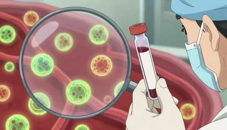 Visual representation of "lymphocytosis" - A condition where there is an unusually high number of lymphocytes in the blood.