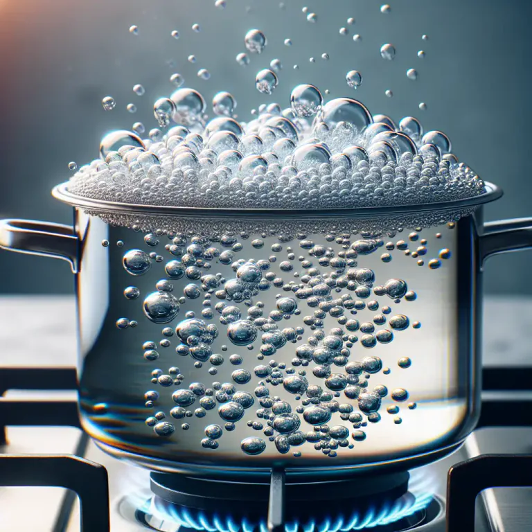 Visual representation of "on the boil" - Being actively attended to or underway