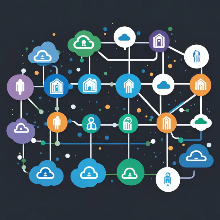 Visual representation of "tenant" - A person or organization that rents or uses a online service, especially in computing
