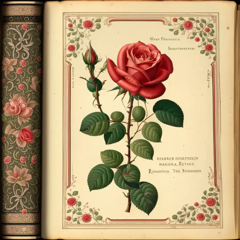 Visual representation of "vignette" - A decorative design or small illustration used on the title page of a book or at the beginning or end of a chapter