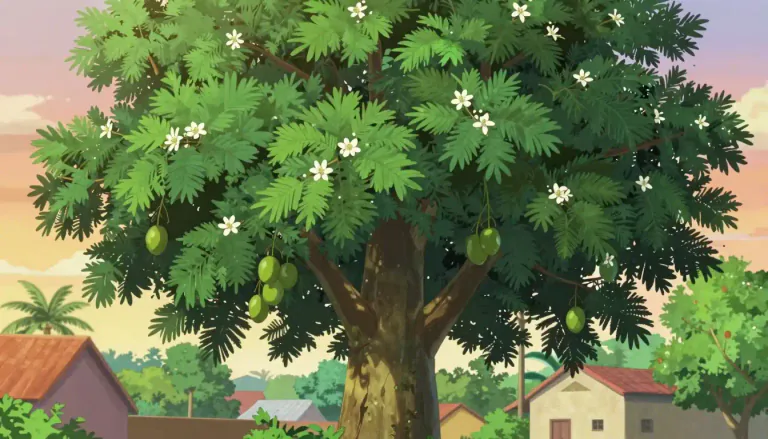 Visual representation of "neem" - A tropical evergreen tree native to India and Southeast Asia, known for its medicinal properties.