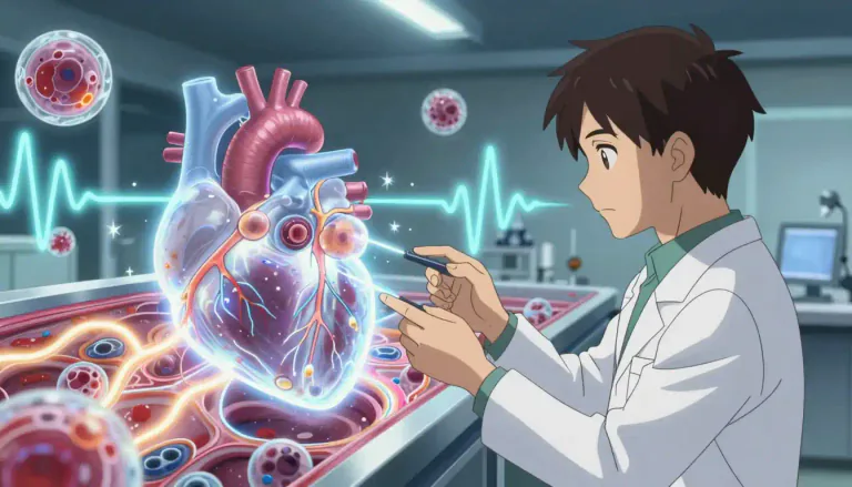 Visual representation of "electrophysiology" - The study of the electrical properties and activities of living cells and tissues.
