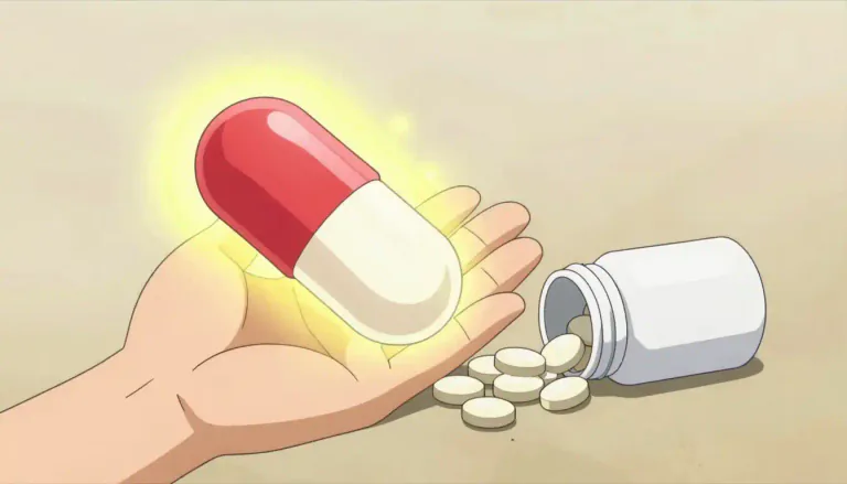 Visual representation of "megadose" - A very large dose of a substance, such as a drug or vitamin, that is much higher than normal.