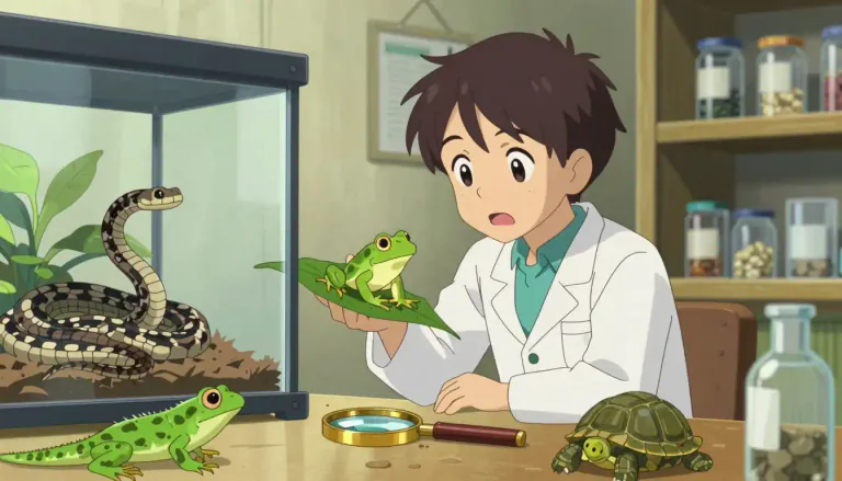 Visual representation of "herpetology" - Herpetology is the branch of zoology that focuses on the study of reptiles and amphibians.