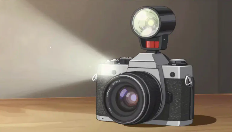 Visual representation of "flashbulb" - A small light source used in photography that produces a brief, bright flash for taking pictures.