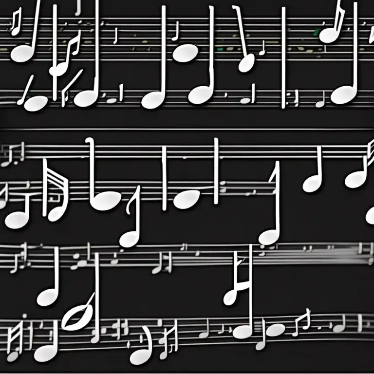 Visual representation of "scale" - A sequence of musical notes in order