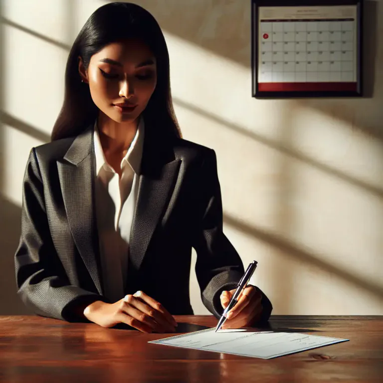 Visual representation of "date" - To write the day's date on something