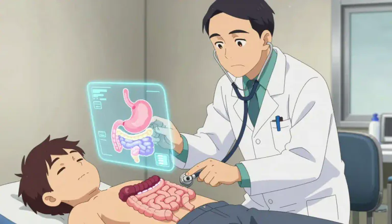 Visual representation of "gastroenterologist" - A doctor who specializes in diagnosing and treating problems of the digestive system.