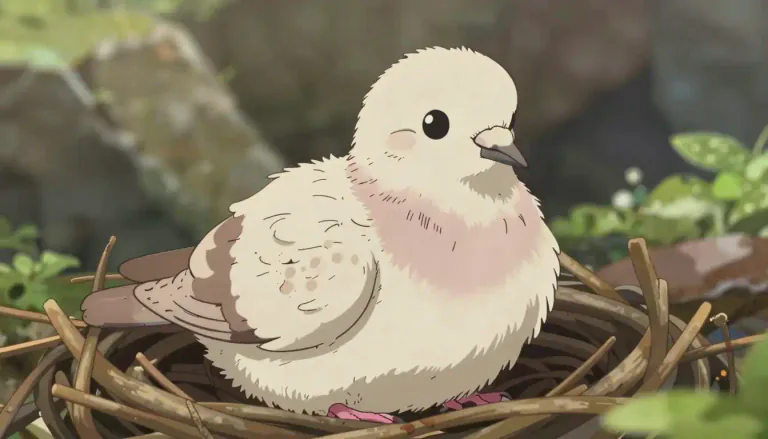 Visual representation of "squab" - A young pigeon, especially one that is less than four weeks old and still has soft feathers.