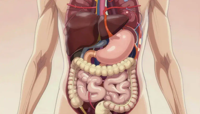 Visual representation of "splanchnic" - Relating to the internal organs, especially those located in the abdomen.