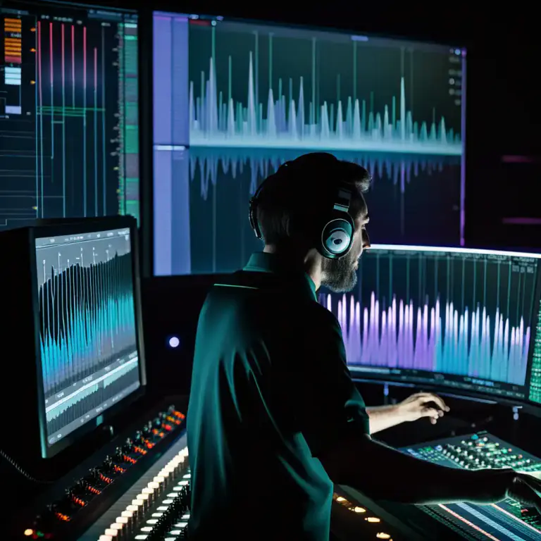 Visual representation of "spectral" - Related to or involving the spectrum of sound or frequencies