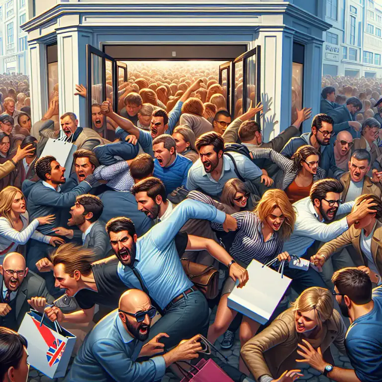 Visual representation of "scrum" - An unorganized and chaotic situation with many people