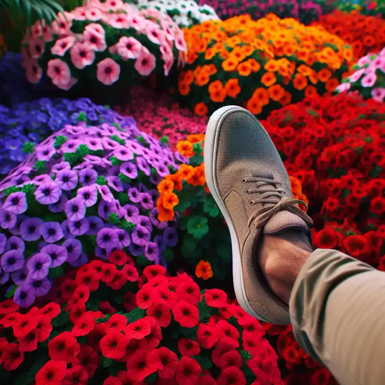 Visual representation of "step" - To put your foot on something.