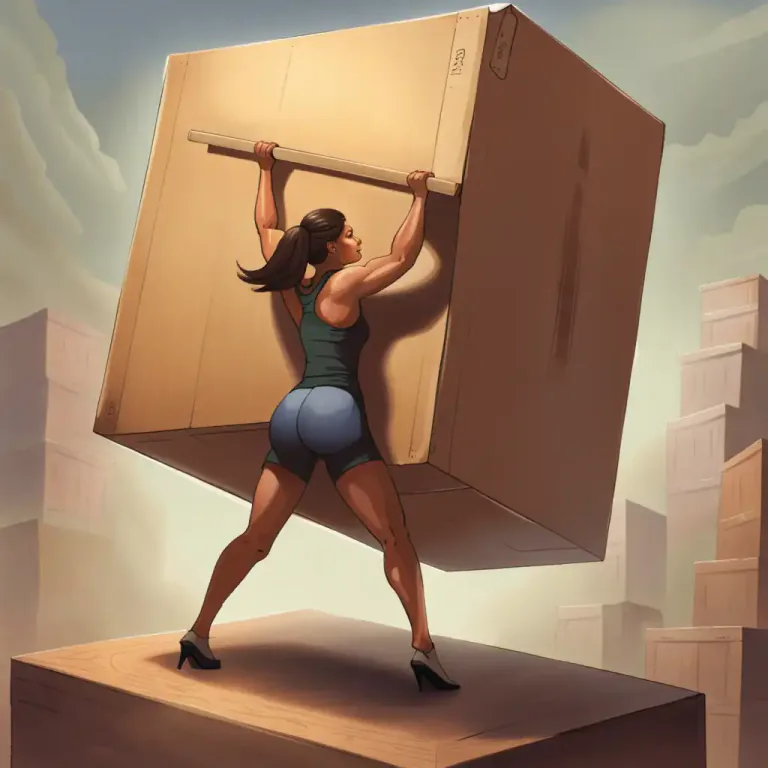 Visual representation of "heave" - A strong pull or effort to do something