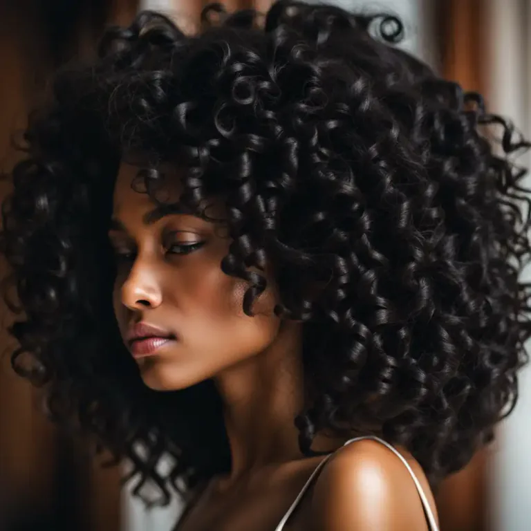 Visual representation of "nappy" - Describes hair that is tightly coiled or curly.