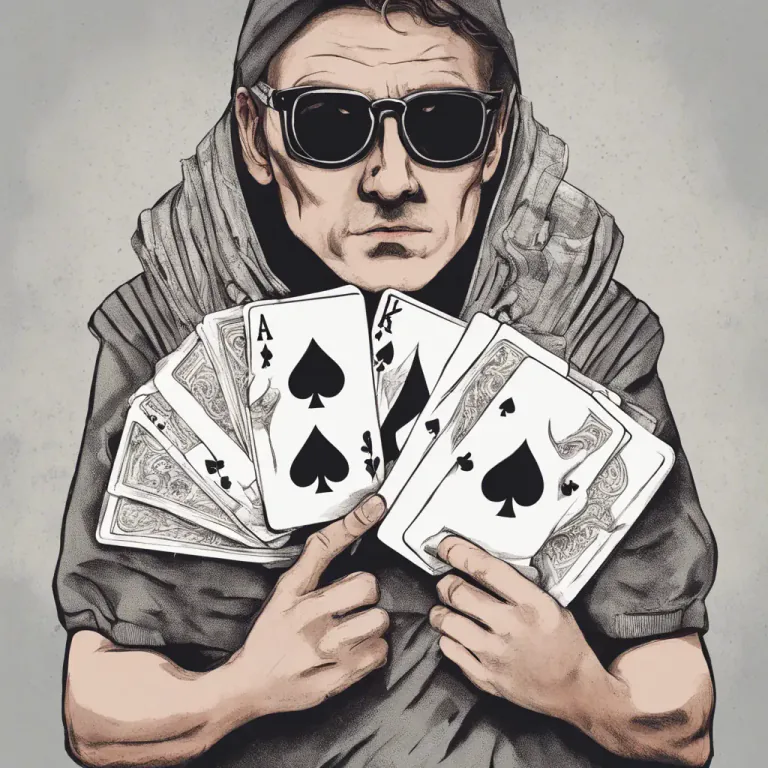 Visual representation of "show your hand/cards" - Reveal your intentions or plans