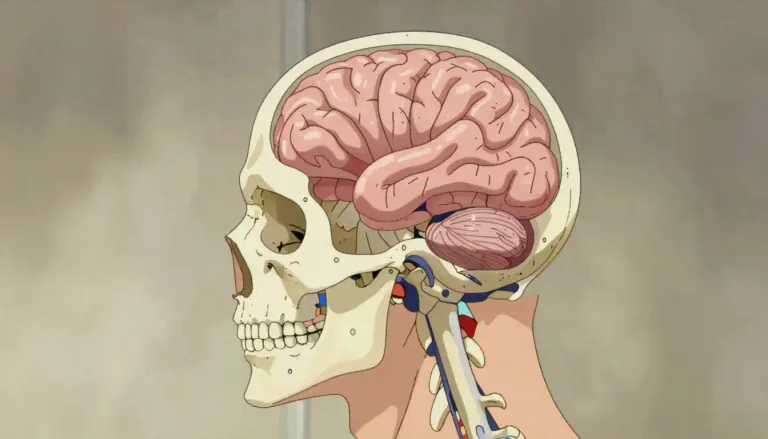 Visual representation of "cranium" - The skull, the part of head that holds the brain