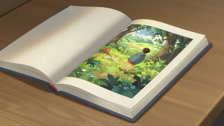 Visual representation of "recto" - The right-hand page of an open book, or the front side of a single sheet.