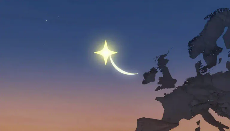 Visual representation of "occultation" - The event when one celestial body moves in front of another, blocking it from view.