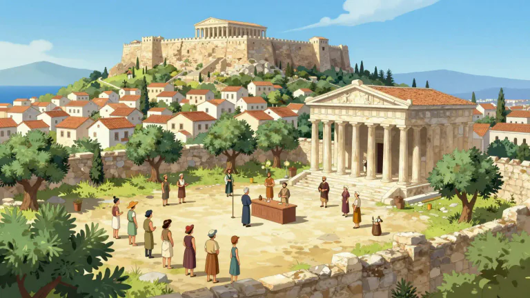 Visual representation of "polis" - A city or city-state, especially in ancient Greece, characterized by its own government and way of life.