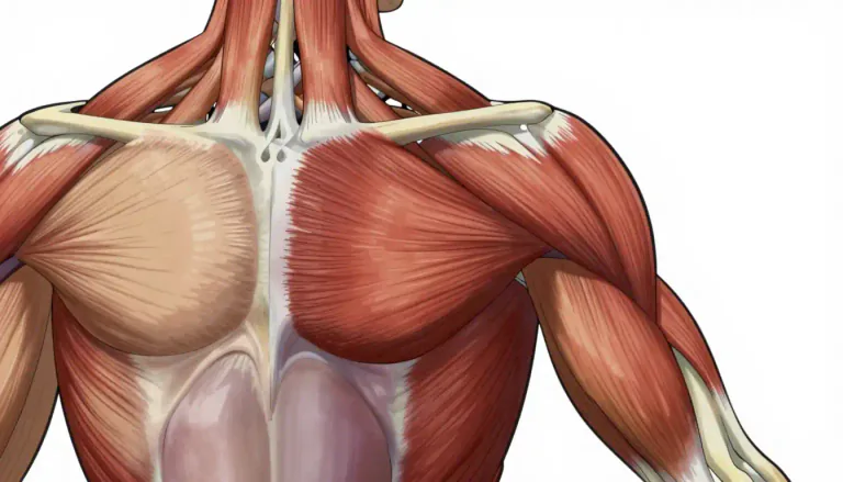 Visual representation of "subscapularis" - The subscapularis is a muscle situated at the back of the shoulder, responsible for rotating the arm inward.