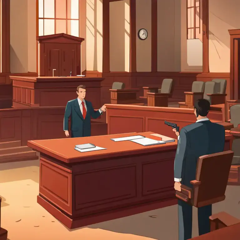 Visual representation of "exhibit" - to offer or suggest something as evidence in a court
