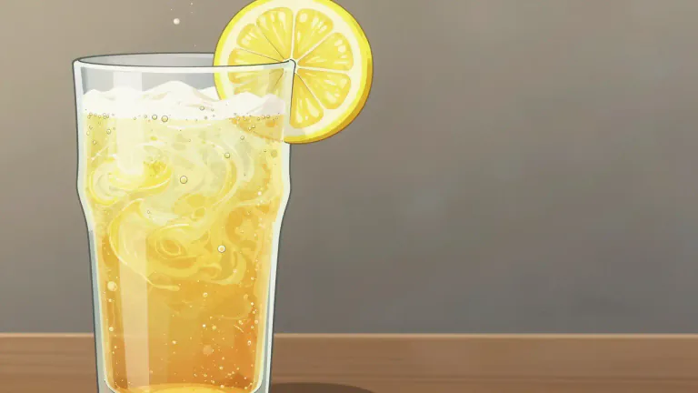Visual representation of "shandy" - A beverage typically containing a mixture of beer and lemonade or another soft drink.