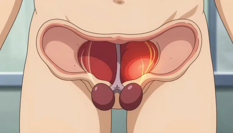 Visual representation of "epididymitis" - Epididymitis is the inflammation of the epididymis, usually caused by infection, and can lead to pain and swelling in the scrotum.
