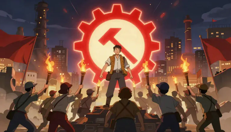 Visual representation of "trotskyism" - A Marxist ideology developed by Leon Trotsky emphasizing the necessity of a continuous socialist revolution.