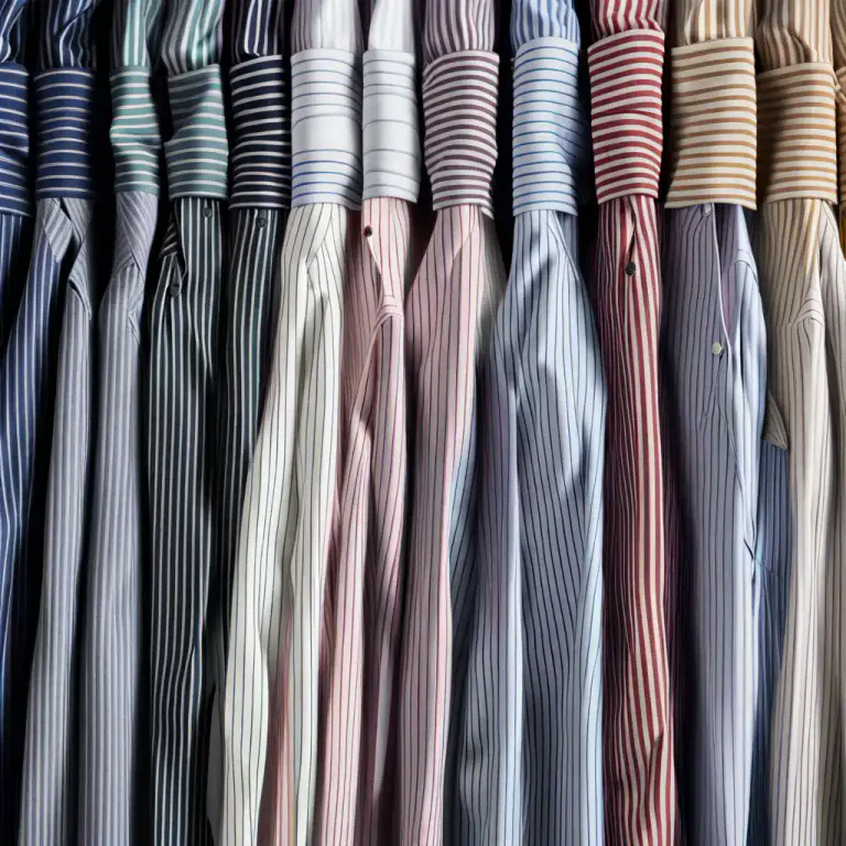 Visual representation of "pinstripe" - Describes something with thin vertical lines
