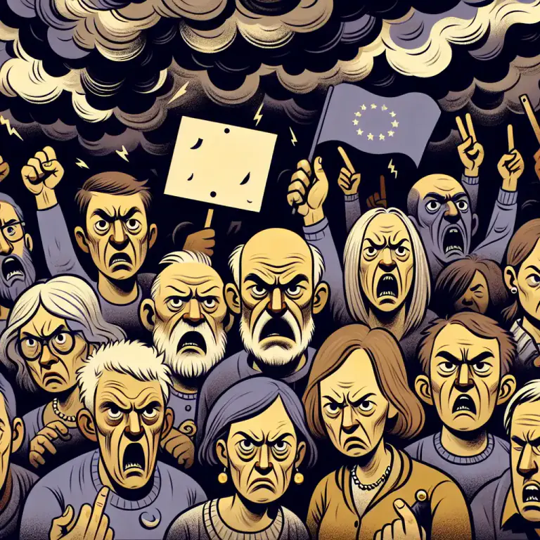 Visual representation of "storm" - A very strong reaction with a lot of anger and criticism