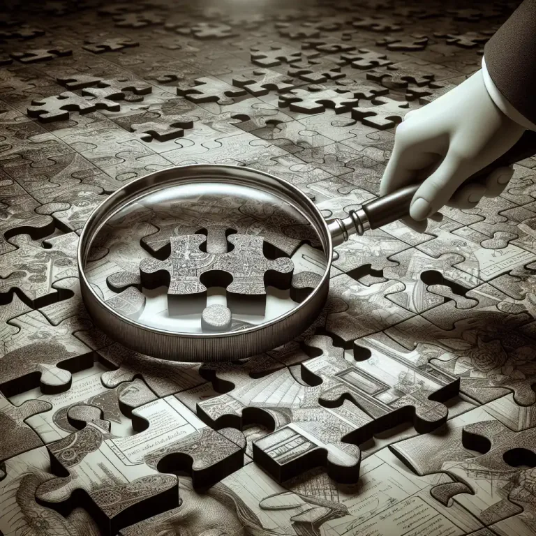 Visual representation of "critical" - Connected with careful examination of things to learn about them.