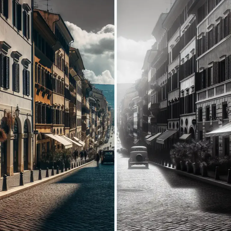 Visual representation of "intensification" - In photography, the process of increasing the contrast or density of an image.