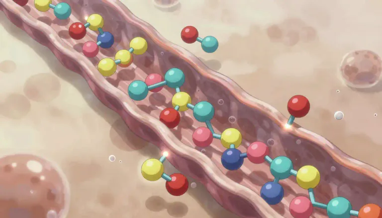 Visual representation of "glycan" - A glycan is a carbohydrate, either simple or complex, that consists of sugar molecules linked together, often found on cell surfaces and in biological fluids.