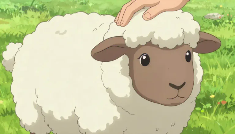 Visual representation of "wool" - The soft, thick hair that grows on the bodies of sheep and some other animals