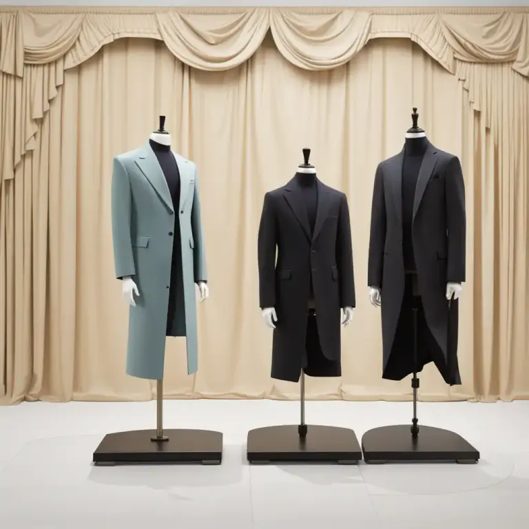 Visual representation of "cutaway" - Description of a garment, especially a coat or jacket, that is shorter at the front than at the back.