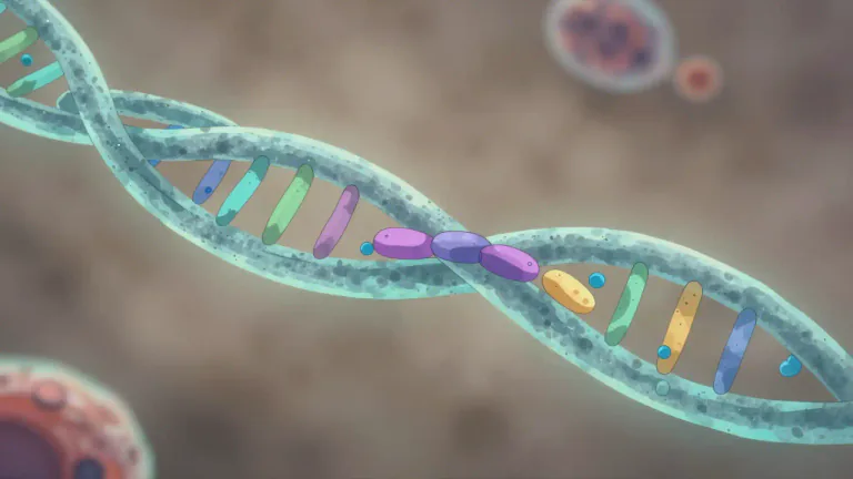 Visual representation of "allele" - A version of a gene that is found at a specific position on a chromosome.