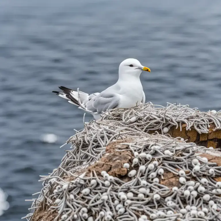 Visual representation of "kittiwake" - A small kind of seabird that lives mostly in the North Atlantic.