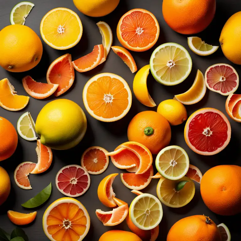 Visual representation of "citrus" - Relating to or characterised by the citrus trees or their fruits.