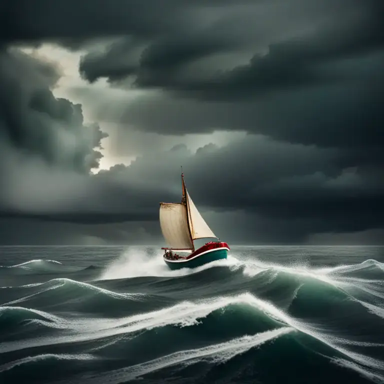 Visual representation of "doom and gloom" - A feeling or atmosphere of negative and unhappy expectations
