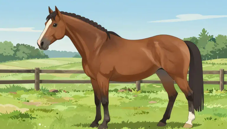 Visual representation of "thoroughbred" - A purebred horse, especially one of a breed developed in England.