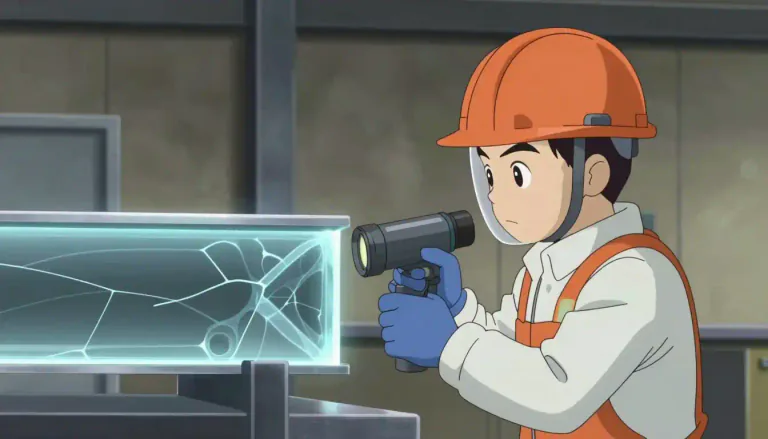 Visual representation of "radiographic" - Pertaining to the use of radiographic techniques for inspecting materials.