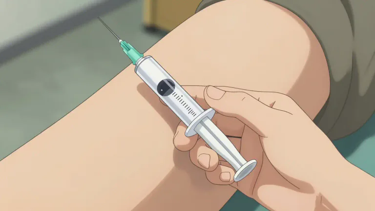 Visual representation of "autoinjector" - A device that automatically injects a dose of medication into a person's body without requiring a healthcare professional.