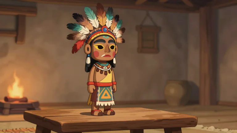 Visual representation of "kachina" - Kachina refers to a spirit being, often represented in the form of dolls, in the religious beliefs of Native American Pueblo peoples.