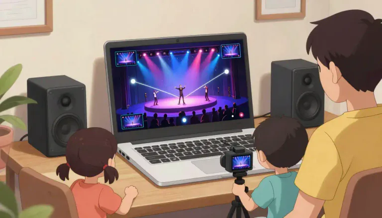 Visual representation of "webcast" - A webcast is a broadcast of audio and/or video content via the internet, which can be watched or listened to live or at a later time.