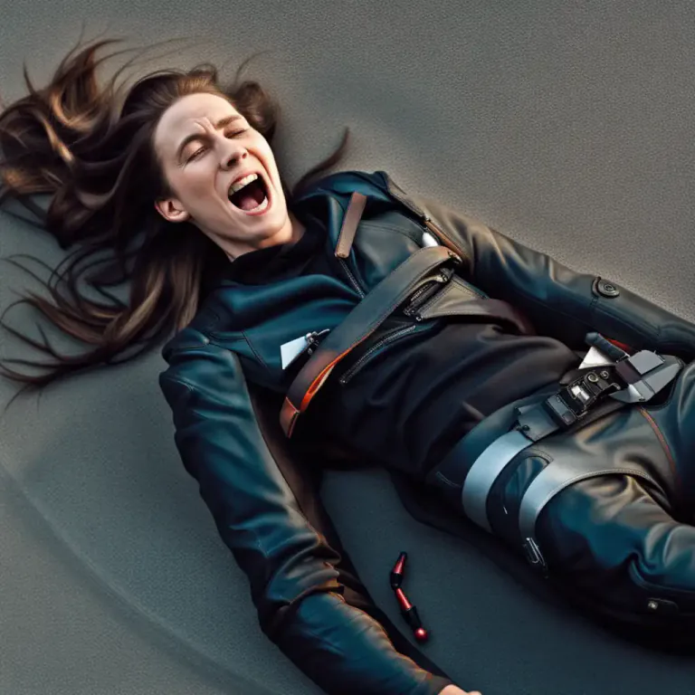 Visual representation of "smash up" - To seriously injure one's body, especially in an accident.