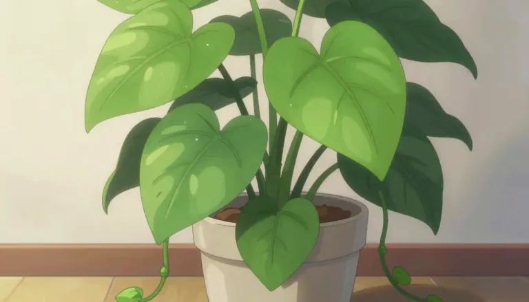 Visual representation of "philodendron" - A type of tropical plant with large, often heart-shaped leaves, commonly used as a houseplant.