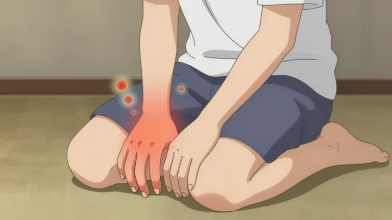 Visual representation of "rheumatoid" - A type of arthritis that causes pain and swelling in the joints, caused by the immune system attacking the body's own tissues.
